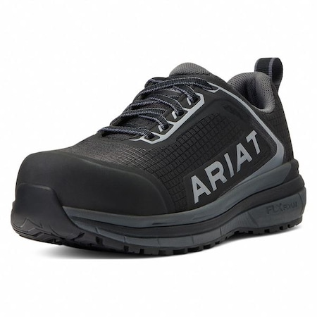 Women's Composite Toe Athletic Shoe, Black/Charcoal, 6 1/2, B, 10040324