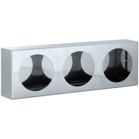 Triple Round Light Box Stainless Steel