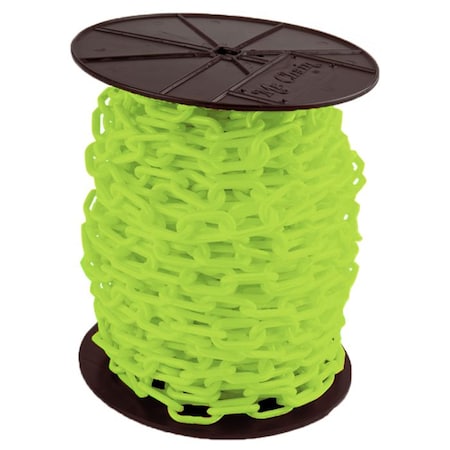 Safety Green Plastic Chain 3"(#10,76 mm