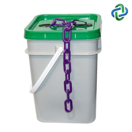 Purple Plastic Chain Pail 1.5"(#6,38 mm