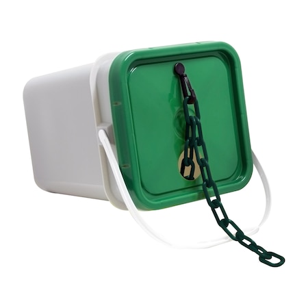 2" x 120' Evergreen Heavy Duty Plastic Safety Chain - Pail