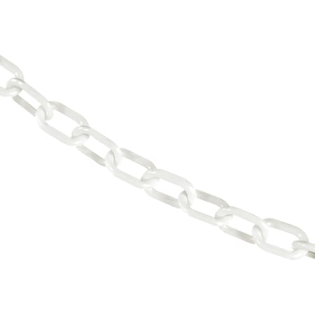 1" x 25' White Plastic Safety Chain