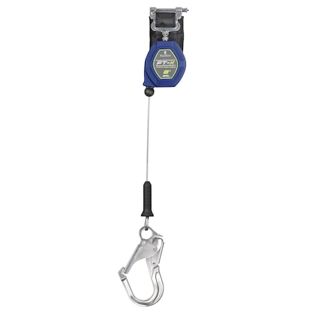 FT-X Self Retracting Lifeline, 8 ft. Length, Quick-Connect, Aluminum, 1 Leg(s)