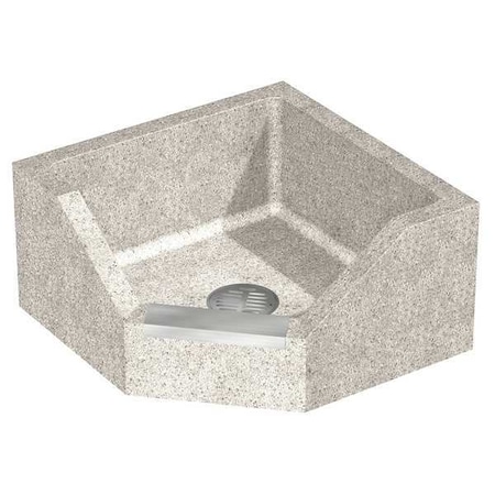Corner Mop Sink 20 in x 20 in, 1, Terrazzo