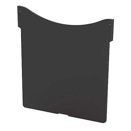 Plastic Divider, Black, 4 11/16 in L, 4 5/16 in H, 6 PK