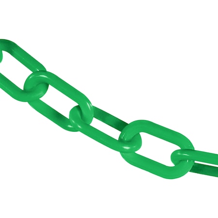 2" x 25' Green Heavy Duty Plastic Safety Chain