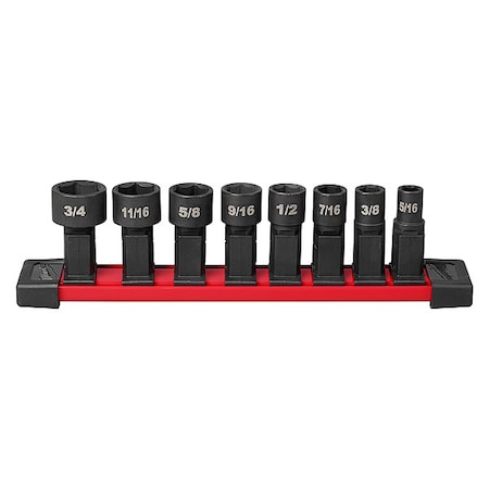 8 pc. INSIDER Box Ratchet SAE Socket Set