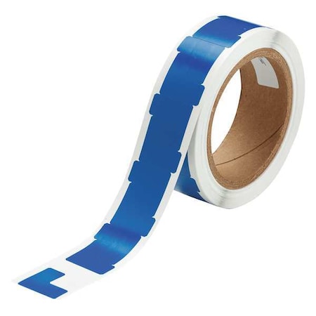 Floor Marking Tape, vinyl, Solid, Blue, 1 in W., 4 mil Thickness, 750 PK