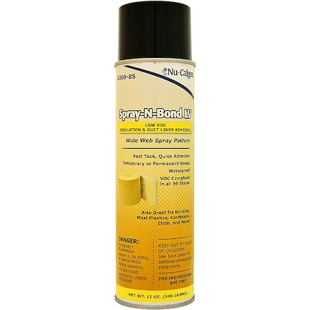 Spray Adhesive, Spray-N-Bond Series, White, 8.6 oz, Cartridge