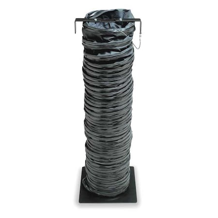 Statically Conductive Duct,15 ft.,Black