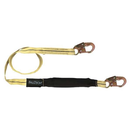 WeldTech Shock Absorbing Lanyard, 6 ft. Length, Snap Hook, Steel, 1 Leg(s), 310 lb. Weight Capacity
