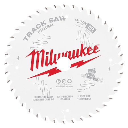 6-1/2 in. 40T Finish Track Saw Blade