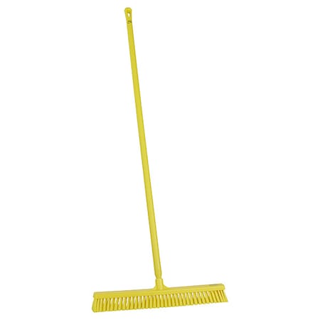 24 in Sweep Face Push Broom, Soft, Yellow