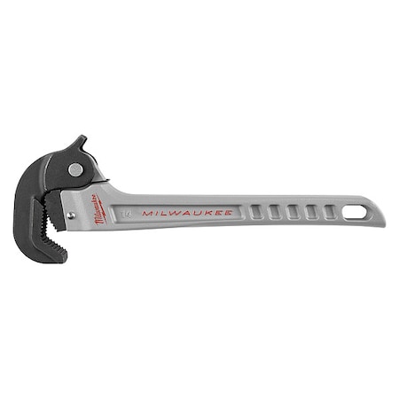 13 23/50 in L 2 in Cap. Aluminum Pipe Wrench