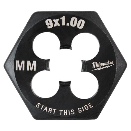 Hex Threading Die, M9x1, Metric