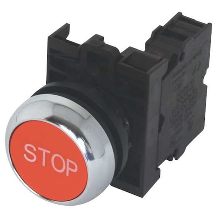 Push Button Operator, 22 mm, 1NC, Red
