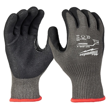 Work Gloves, Cut Level A5 ,Nitrile ,Sandy ,L 1 PR