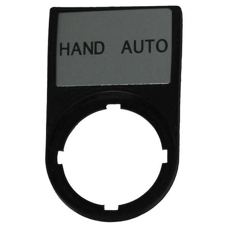 Legend Plate,Rectangular,Black