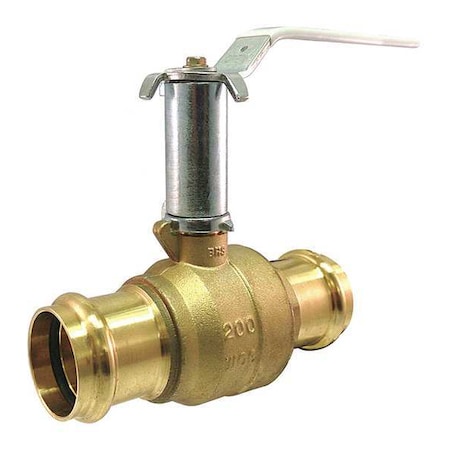 3/4" Press Brass Ball Valve Inline