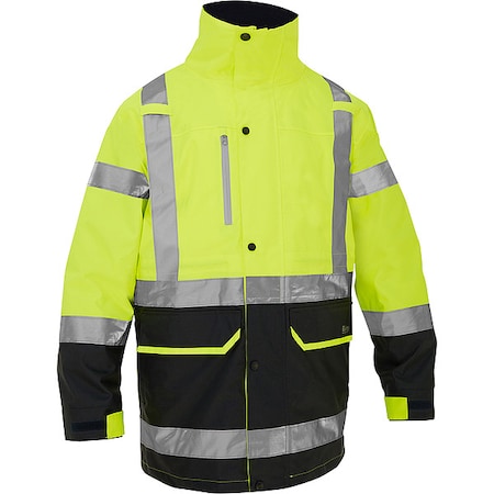 Hi-Vis Jacket, Polyester, Class 3 R, Hi-Vis Yellow, L