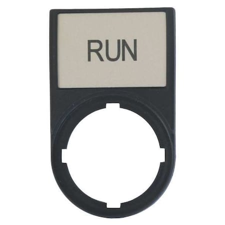 Legend Plate,Rectangular,Black