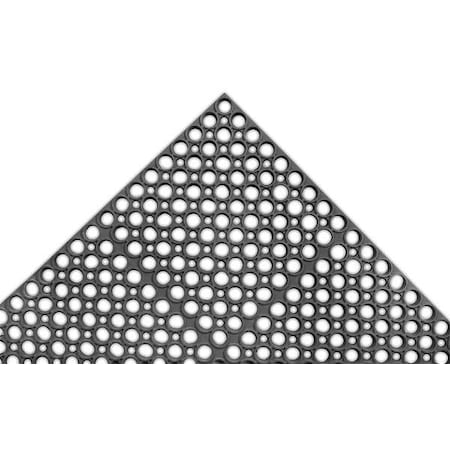 Interlocking Drainage Mat, 7/8 in Thickness, 24 in L, Black