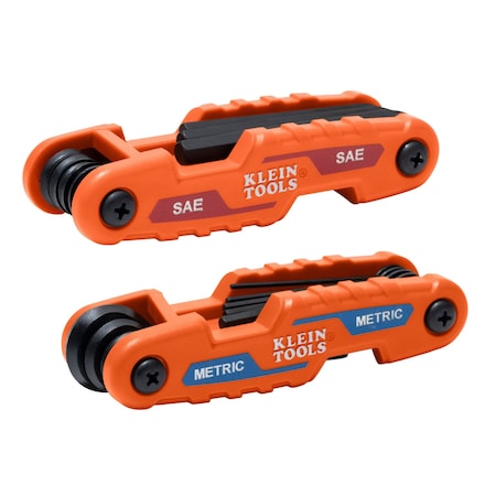 Hex Key Set, Compact Folding, SAE/Metric
