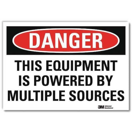 Danger Sign,10x7 In.,English, U1-1072-RD_10X7
