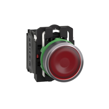 Illuminated Push Button Operator, 22 mm, Red