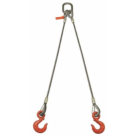 Sling,Wire Rope,4 Ft L,2200 Lb at 60