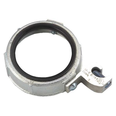 IMC Bushing, 1-1/2 in, Threaded, Iron, Zinc Plated, Gray