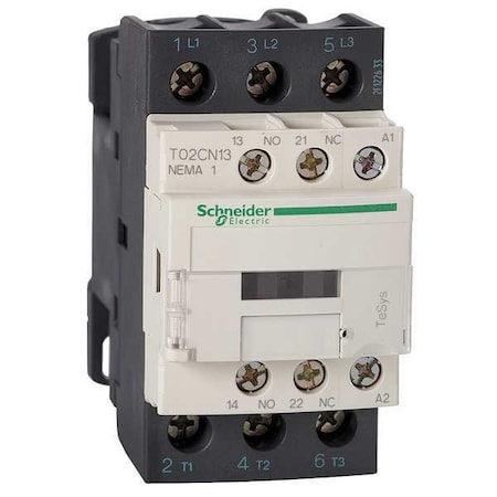 120VAC Non-Reversing Magnetic Contactor 3P 27A NEMA 1