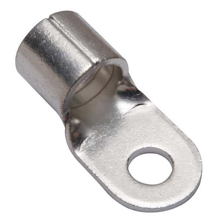 One-Hole Compression Lug, 250 kcmil Max, 1/2 in Stud, Long Barrel, Copper, None