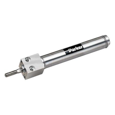 Air Cylinder, 1 1/2 in Bore, 5 in Stroke, Round Body Single Acting, Stainless Steel .