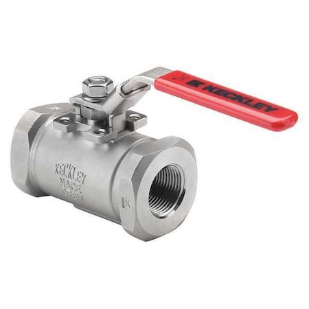 1/2" FNPT Stainless Steel Ball Valve Inline