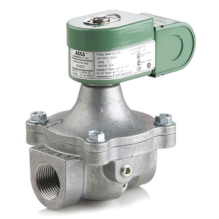 Solenoid Valve, 2-Way, 2-Position, Normally Closed, 1/2 in Pipe Size, 24/60V AC, Low Pressure, NBR