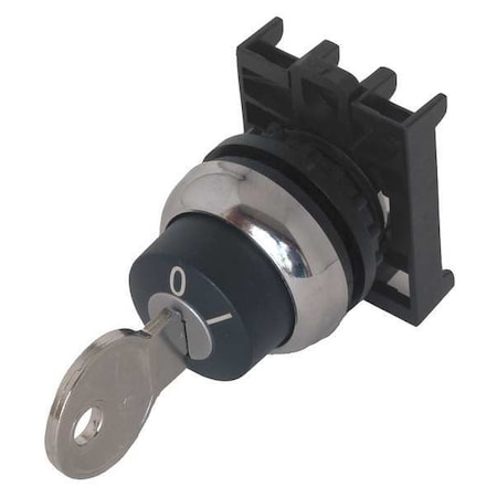 Non-Illum Selector Swtch,22mm,2 Pos,Keyd