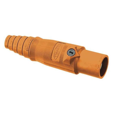 Connector,3R, 4X, 12,Male,Org,2/0 to 4/0