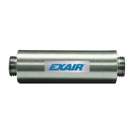Vacuum Ejector Muffler,1/2 in. NPT,200 F