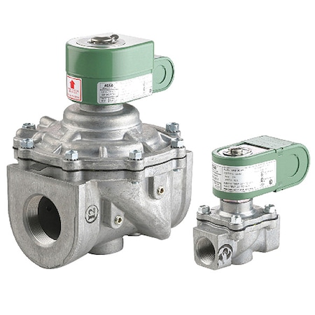 Solenoid Valve, 2-Way, 2-Position, Normally Closed, 2 in Pipe Size, 120/60V AC, High Pressure, NBR