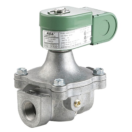 Solenoid Valve, 2-Way, 2-Position, Normally Closed, 1 in Pipe Size, 120/60V AC, High Pressure, NBR