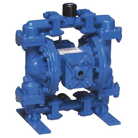 Double Diaphragm Pump, Aluminum, Air Operated, Buna N, 15 GPM