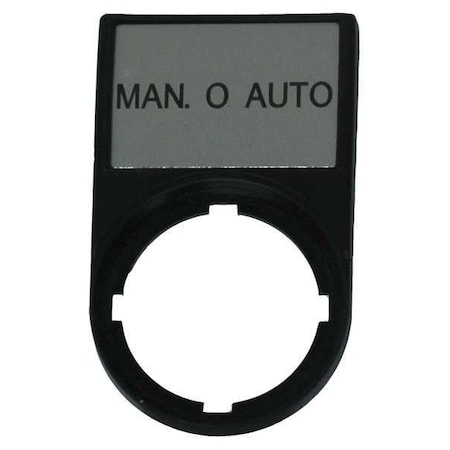 Legend Plate,Rectangular,Black