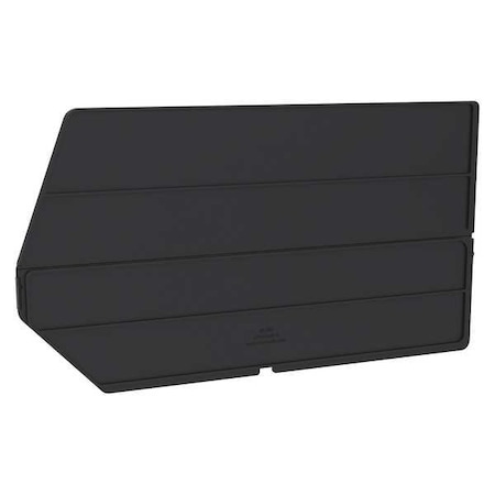 Plastic Divider, Black, 17 5/32 in L, 9 9/64 in H, 6 PK