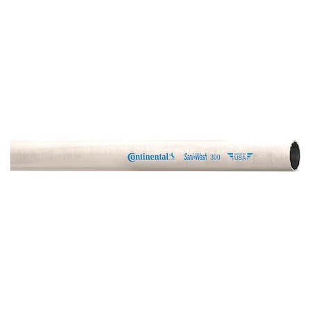 Washdown Hose,1/2" ID x 100 ft.,White