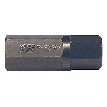 Torsion Bit, Metric, 7/16", Hex, 12mm, 7/8"