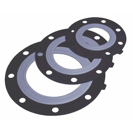 Flange Gasket,11-7/64" Inside Dia.,Black