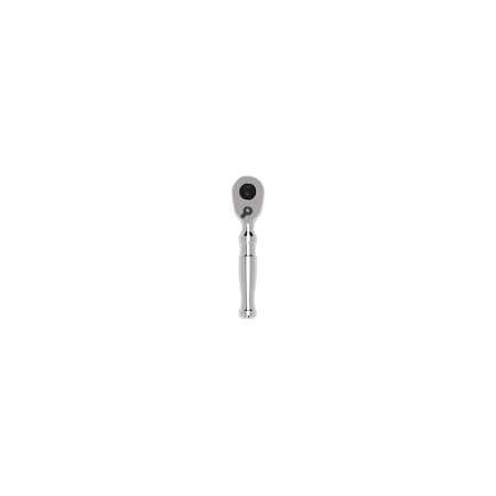 3/8 in Drive 90 Geared Teeth Pear Quick-Release Ratchet, Polished
