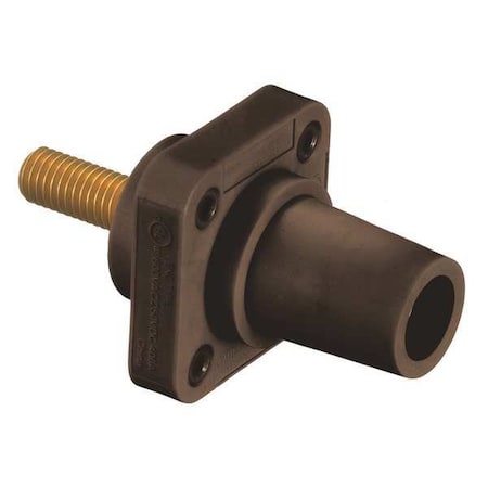 Receptacle, 600VAC/250VDC, Brown, Female