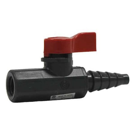 1/4" FNPT x Barb PVC Ball Valve 2-Way